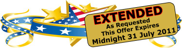 Independance Day Celebrations Extended for the whole of July 2011!