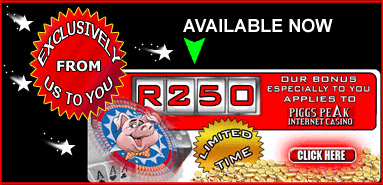 Exclusive Promotion for new players at Piggs Peak Online Casino by OnlineCasino.co.za