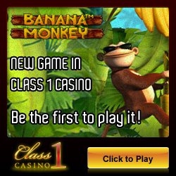 Banana Monkey slot available from Class 1 Casino