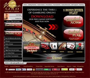 Volcanic gold casino