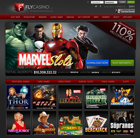 Fly Casino Screenshot